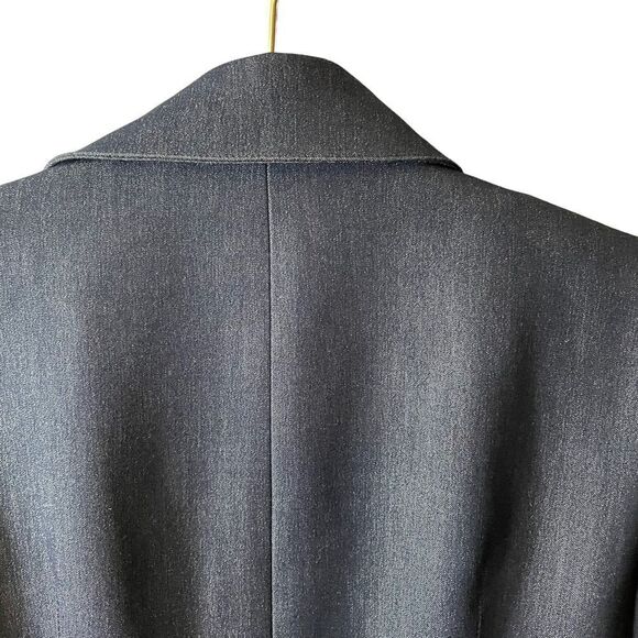 Kasper Denim Type Open Front Blazer Size 8 - Picture 7 of 10